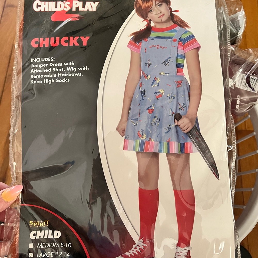 Child’s play 2 costumes size 12-14